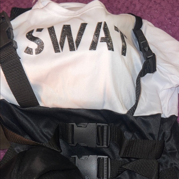 Spirit SWAT Kids Costume - Black Large 12/14 new in bag - Picture 3 of 5